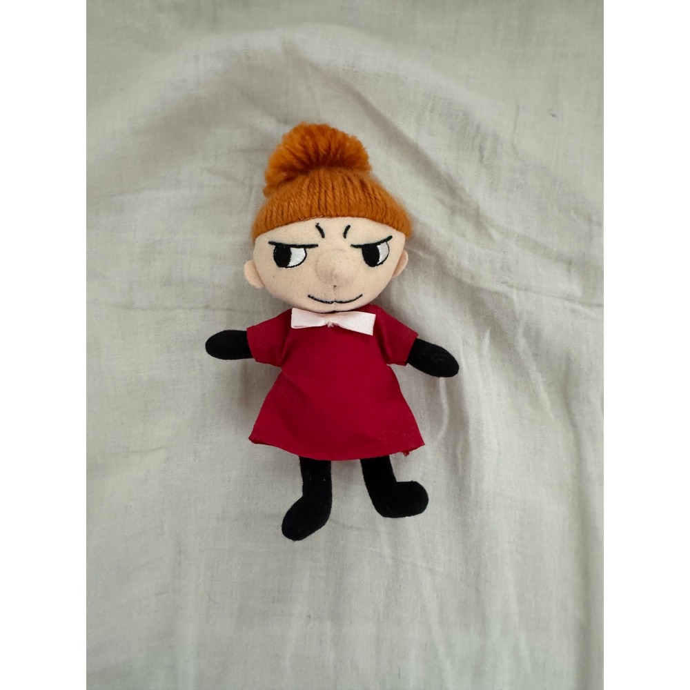 Moomin Little My Plush Doll Aurora World Red Dress Orange Hair 6.5 inch